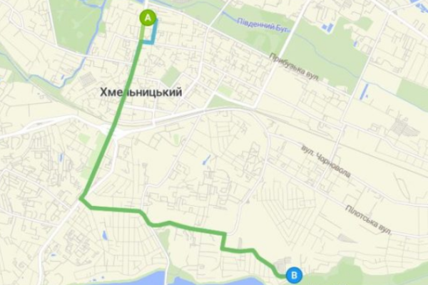 12 автобус Хмельницький маршрут
