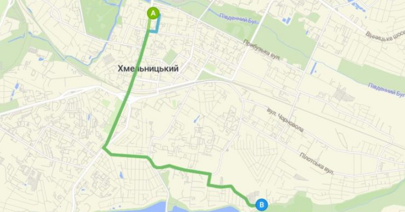12 автобус Хмельницький маршрут