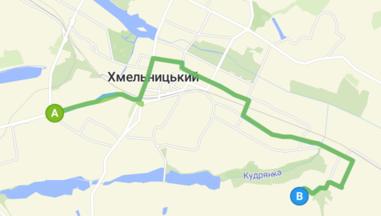 23 маршрутка Хмельницький маршрут