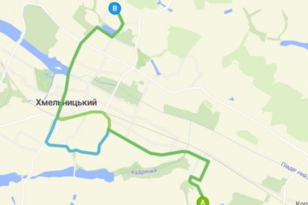 3 автобус Хмельницький маршрут