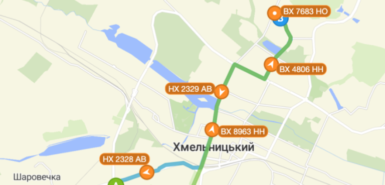 35 маршрутка Хмельницький маршрут