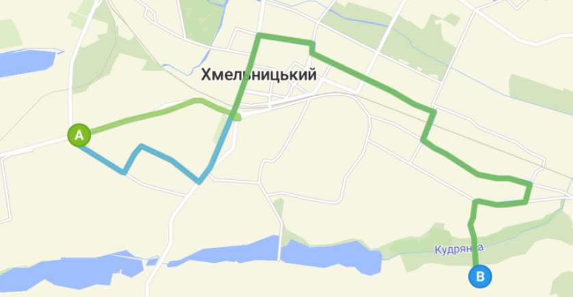 36 маршрутка Хмельницький маршрут