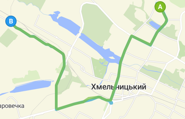 39 маршрутка Хмельницький маршрут