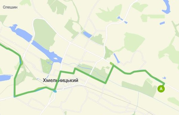 5 автобус Хмельницький маршрут