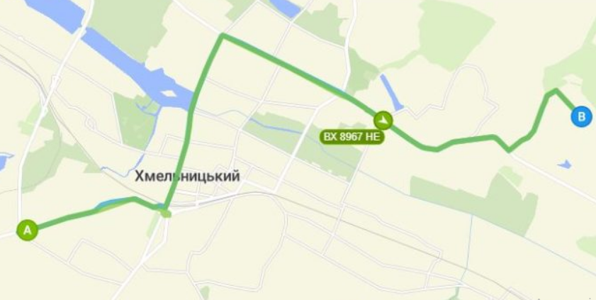 20 автобус Хмельницький маршрут